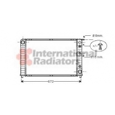59002089 VAN WEZEL Радиатор, охлаждение двигателя