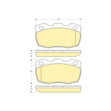 6114526 GIRLING Комплект тормозных колодок, дисковый тормоз