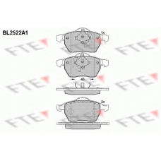 BL2522A1 FTE Комплект тормозных колодок, дисковый тормоз