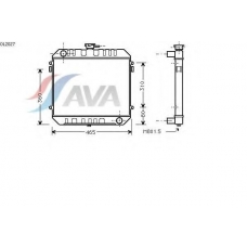 OL2027 AVA Радиатор, охлаждение двигателя