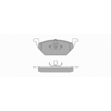 713 SIMER Комплект тормозных колодок, дисковый тормоз