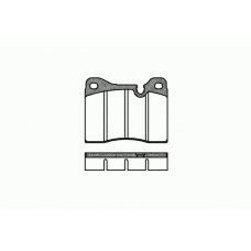 0011 30 KAWE Комплект тормозных колодок, дисковый тормоз