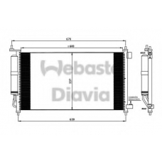 82D0225564A WEBASTO Конденсатор, кондиционер