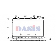 350039N AKS DASIS Радиатор, охлаждение двигателя