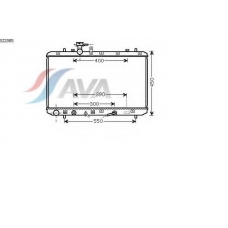 SZ2085 AVA Радиатор, охлаждение двигателя