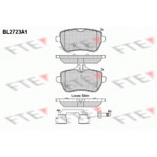 BL2723A1 FTE Комплект тормозных колодок, дисковый тормоз
