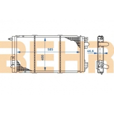0100475 BEHR Radiator