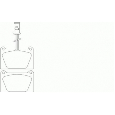 P 52 008 BREMBO Комплект тормозных колодок, дисковый тормоз