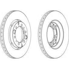 DDF1892 FERODO Тормозной диск