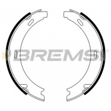 GF0302 BREMSI Комплект тормозных колодок, стояночная тормозная с