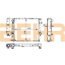 2108645 BEHR 2108645 радиатор behr