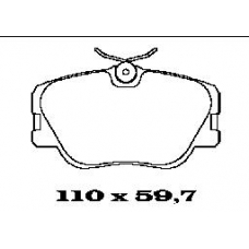 BL1212B4 FTE Комплект тормозных колодок, дисковый тормоз