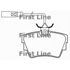 FBP3323 FIRST LINE Комплект тормозных колодок, дисковый тормоз