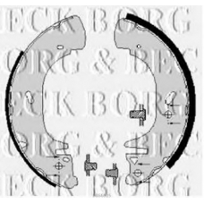 BBS6005 BORG & BECK Комплект тормозных колодок