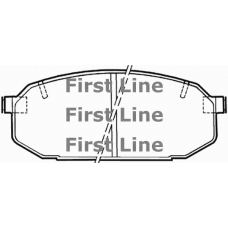 FBP1222 FIRST LINE Комплект тормозных колодок, дисковый тормоз