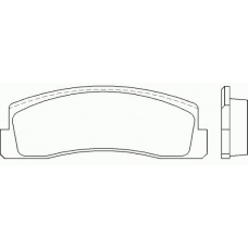 P 41 005 BREMBO Комплект тормозных колодок, дисковый тормоз