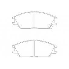WBP21012A WAGNER LOCKHEED Комплект тормозных колодок, дисковый тормоз