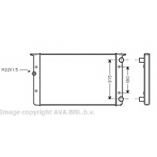VWA2105 AVA Радиатор, охлаждение двигателя