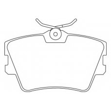 WBP21882A WAGNER LOCKHEED Комплект тормозных колодок, дисковый тормоз