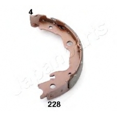 GF-228AF JAPANPARTS Комплект тормозных колодок, стояночная тормозная с