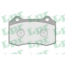 05P1628 LPR Комплект тормозных колодок, дисковый тормоз