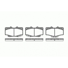 0315.04 REMSA Комплект тормозных колодок, дисковый тормоз