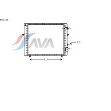 RTA2128 AVA Радиатор, охлаждение двигателя