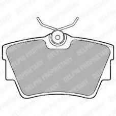 LP1745 DELPHI Комплект тормозных колодок, дисковый тормоз