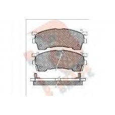 RB0971-203 R BRAKE Комплект тормозных колодок, дисковый тормоз