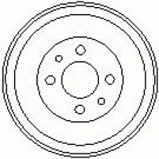 7D0037 KAWE Тормозной барабан