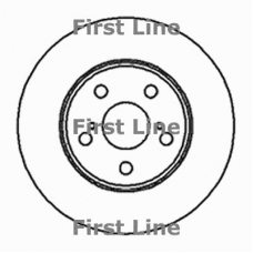 FBD1087 FIRST LINE Тормозной диск