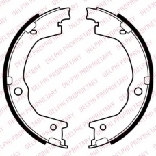 LS2035 DELPHI Комплект тормозных колодок, стояночная тормозная с