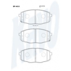 BP-4013 KAVO PARTS Комплект тормозных колодок, дисковый тормоз