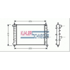 2100031 KUHLER SCHNEIDER Радиатор, охлаждение двигател
