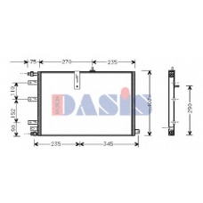 192030N AKS DASIS Конденсатор, кондиционер