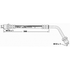 FBH6176 FIRST LINE Тормозной шланг