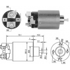 940113050476 MAGNETI MARELLI Тяговое реле, стартер