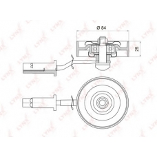PB5019 LYNX Ролик натяжной