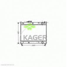 31-1047 KAGER Радиатор, охлаждение двигателя