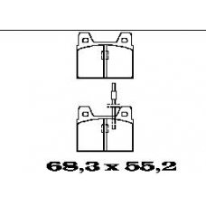 BL1045A2 FTE Комплект тормозных колодок, дисковый тормоз