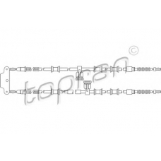 207 867 TOPRAN Трос, стояночная тормозная система