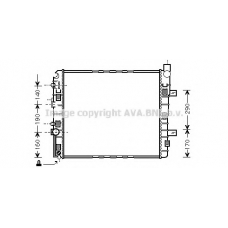 MSA2319 AVA Радиатор, охлаждение двигателя