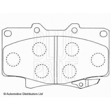 ADT342124 BLUE PRINT Комплект тормозных колодок, дисковый тормоз