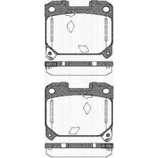 8110 13051 TRISCAN Комплект тормозных колодок, дисковый тормоз
