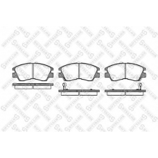 286 002-SX STELLOX Комплект тормозных колодок, дисковый тормоз