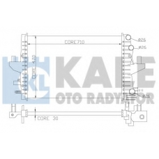 354100 KALE OTO RADYATOR Радиатор, охлаждение двигателя