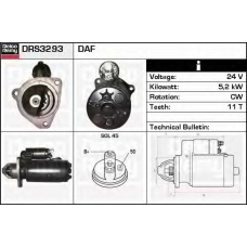 DRS3293 DELCO REMY Стартер