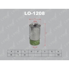LO-1208 LYNX Фильтр масляный