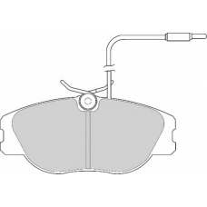 FD6248A NECTO Комплект тормозных колодок, дисковый тормоз