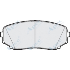 PAD1607 APEC Комплект тормозных колодок, дисковый тормоз
